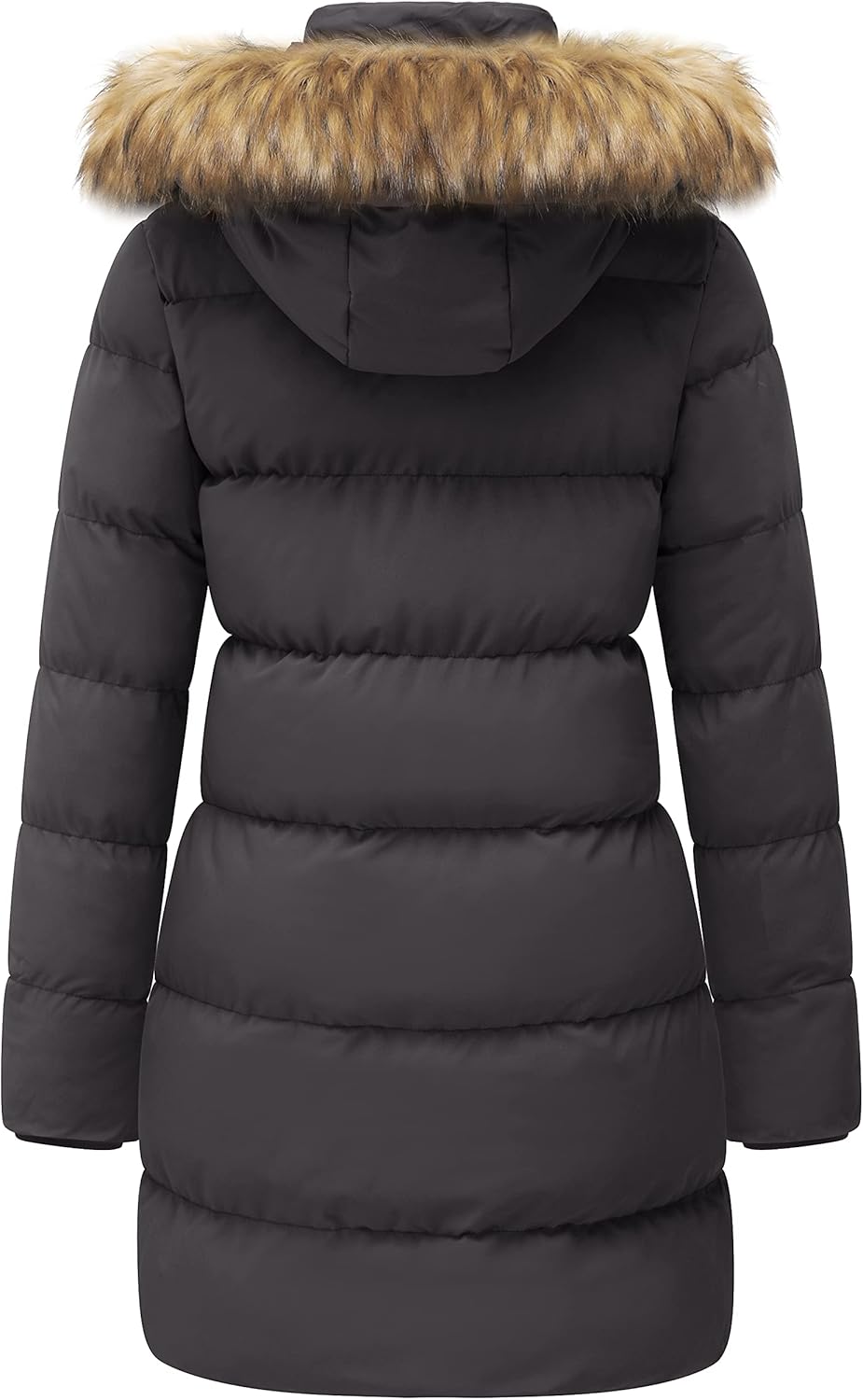 WenVen Women's Thicker Winter Puffer Coat Warm Jacket with Removable Faux Fur Hood