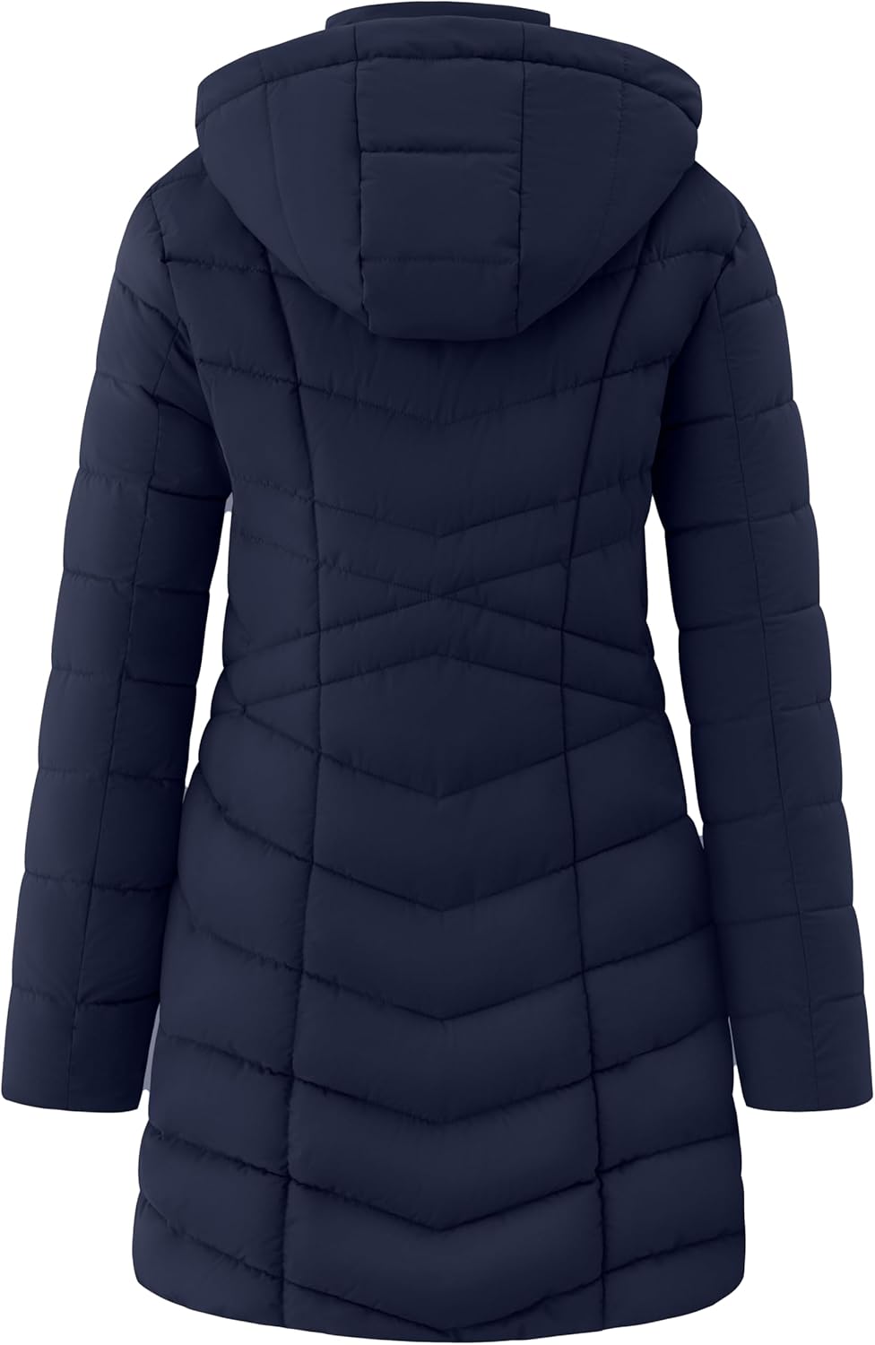 wantdo Women's Long Quilted Puffer Jacket Warm Padded Winter Coat – Plus Sizes Available