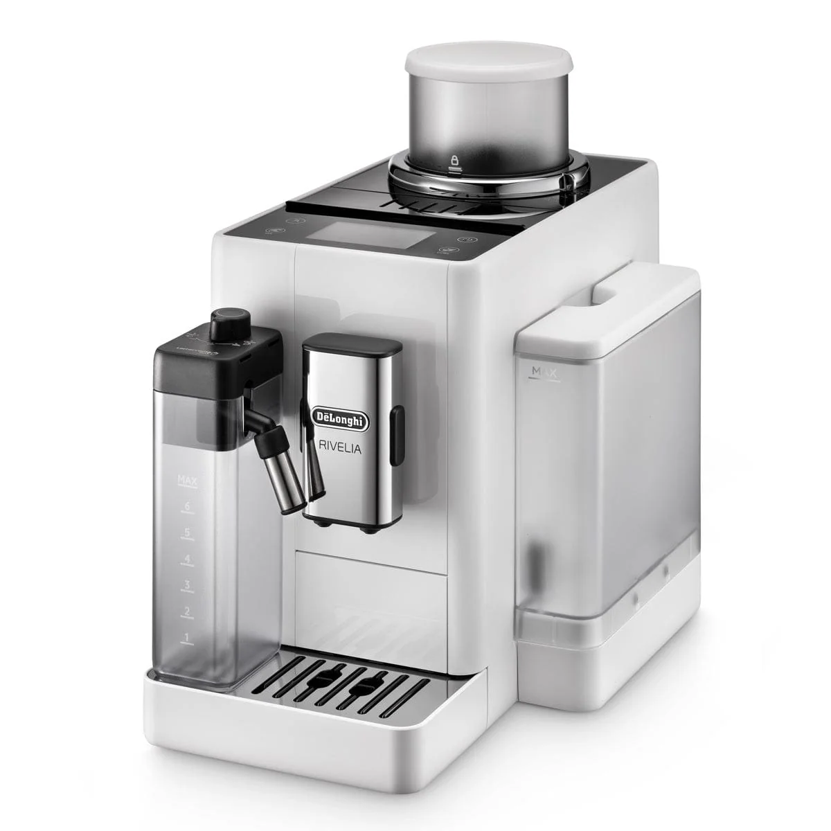 DeLonghi Rivelia Super Automatic Espresso Machine EXAM44055W (Arctic White)