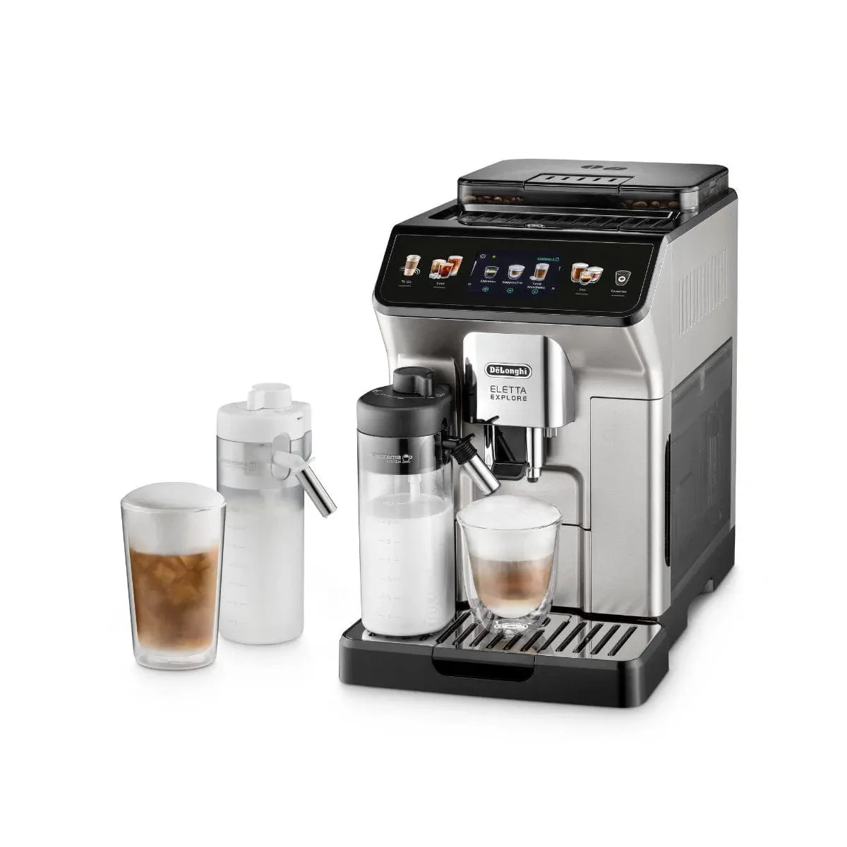 DeLonghi Eletta Explore Super Automatic Espresso Machine with Cold Brew ECAM45086S - REFURBISHED