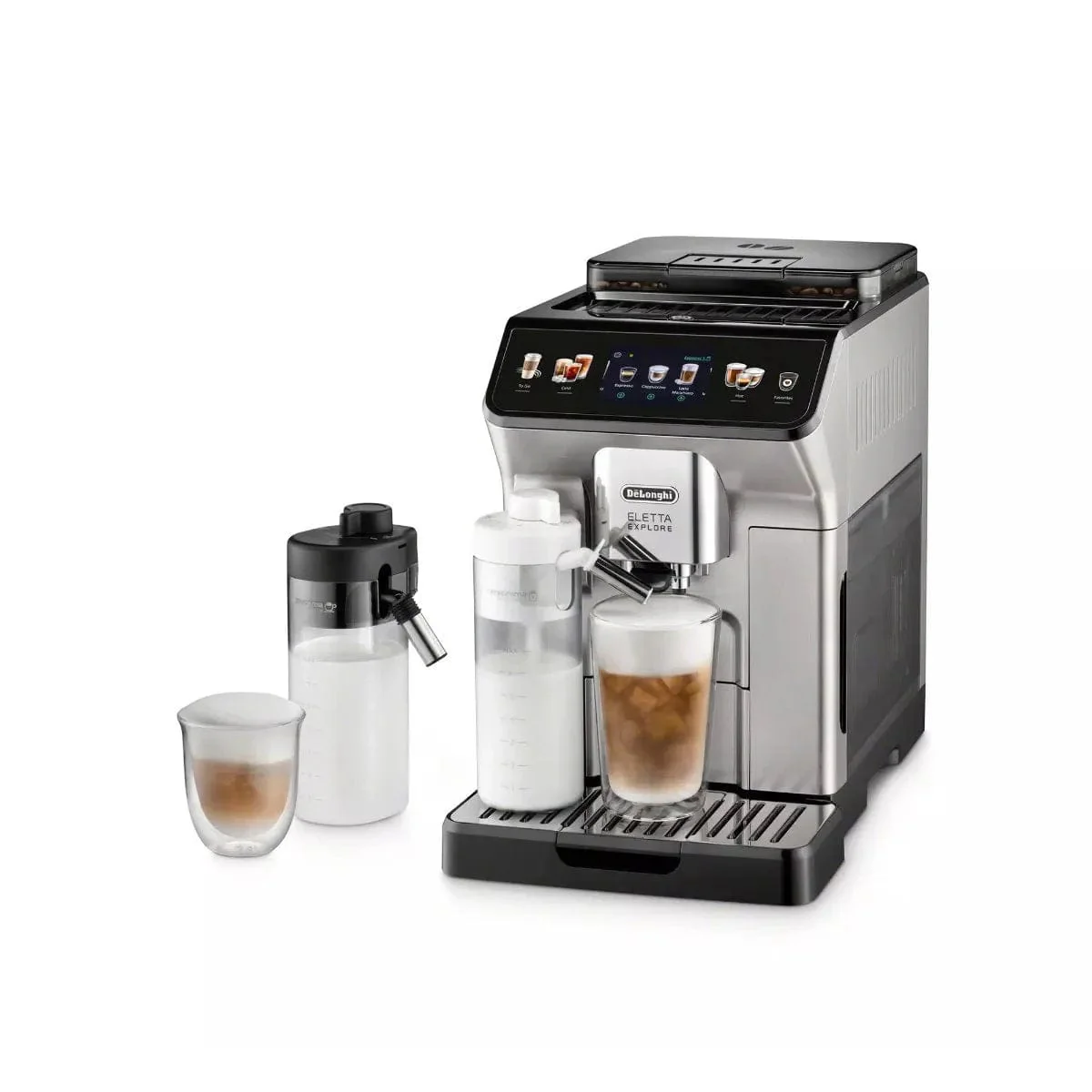 DeLonghi Eletta Explore Super Automatic Espresso Machine with Cold Brew ECAM45086S - REFURBISHED
