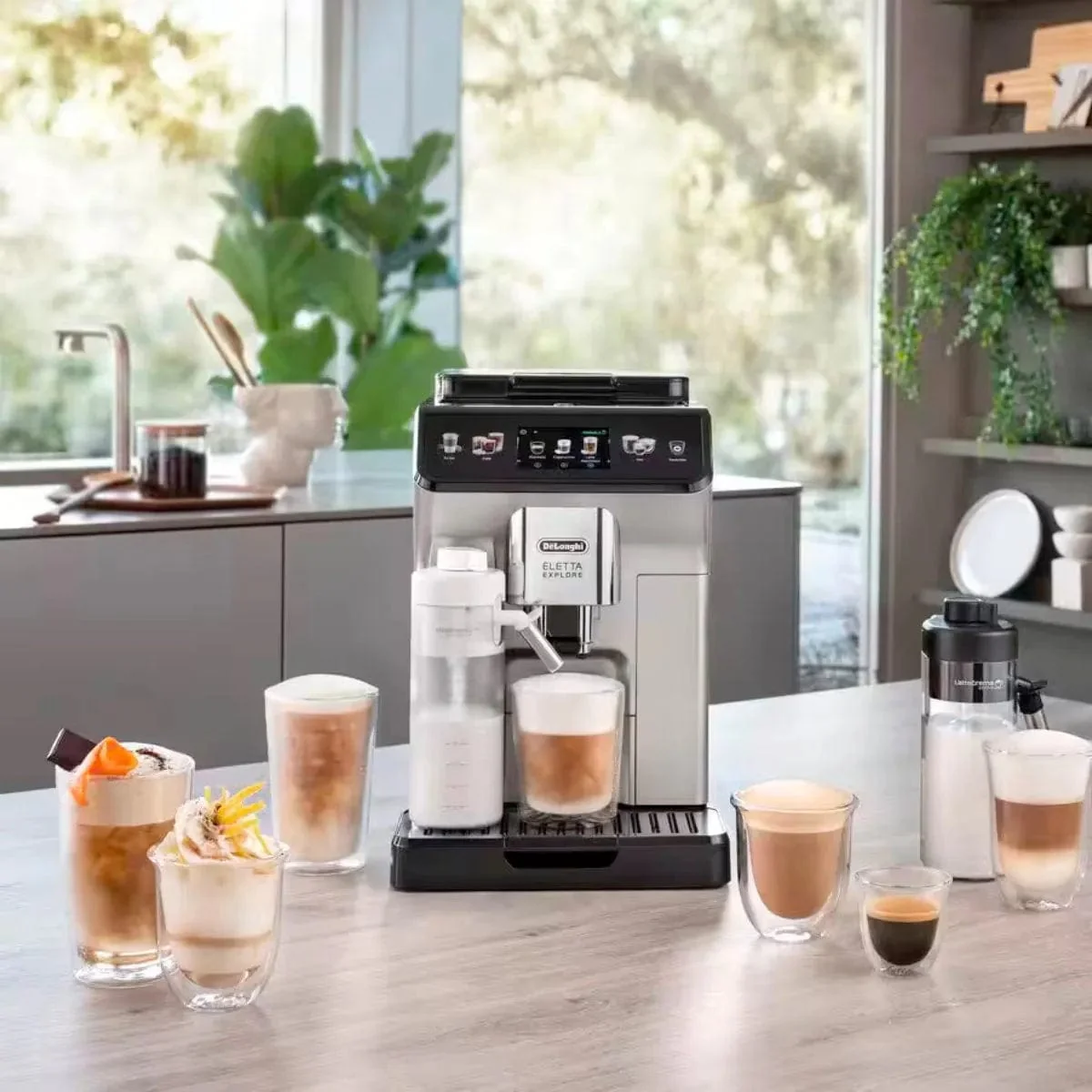 DeLonghi Eletta Explore Super Automatic Espresso Machine with Cold Brew ECAM45086S - REFURBISHED