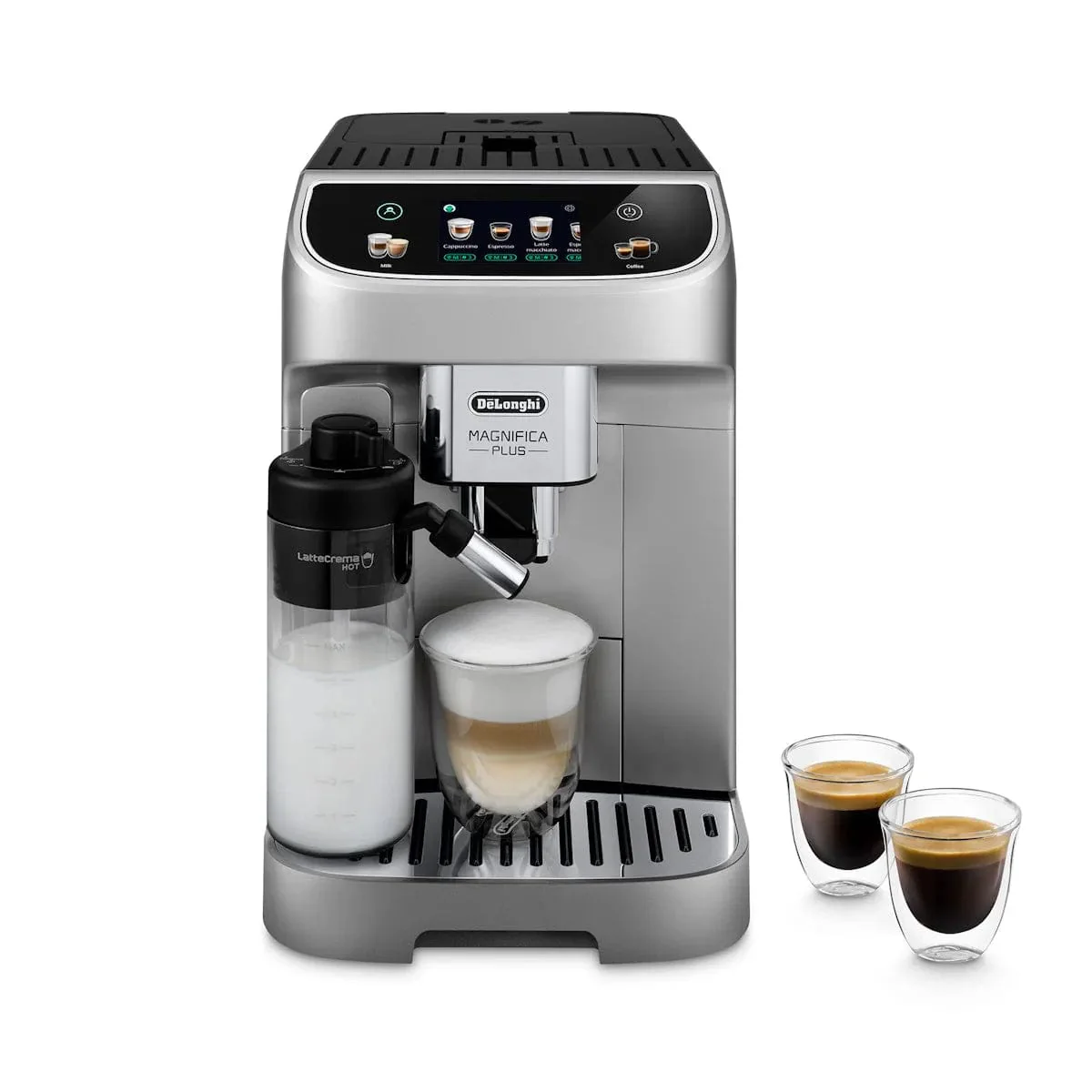 DeLonghi Magnifica Plus Super Automatic Espresso Machine with LatteCrema System ECAM32070SB