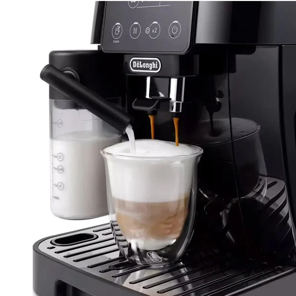 DeLonghi Magnifica Start Super Automatic Espresso Machine with LatteCrema System ECAM22080B (Black)