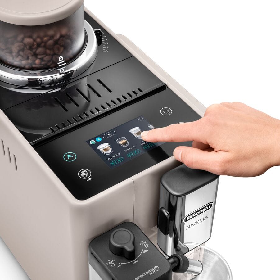 DeLonghi Rivelia Super Automatic Espresso Machine EXAM44056B (Sand Beige)