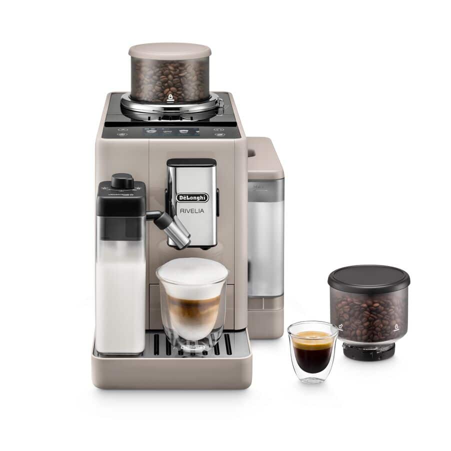 DeLonghi Rivelia Super Automatic Espresso Machine EXAM44056B (Sand Beige)