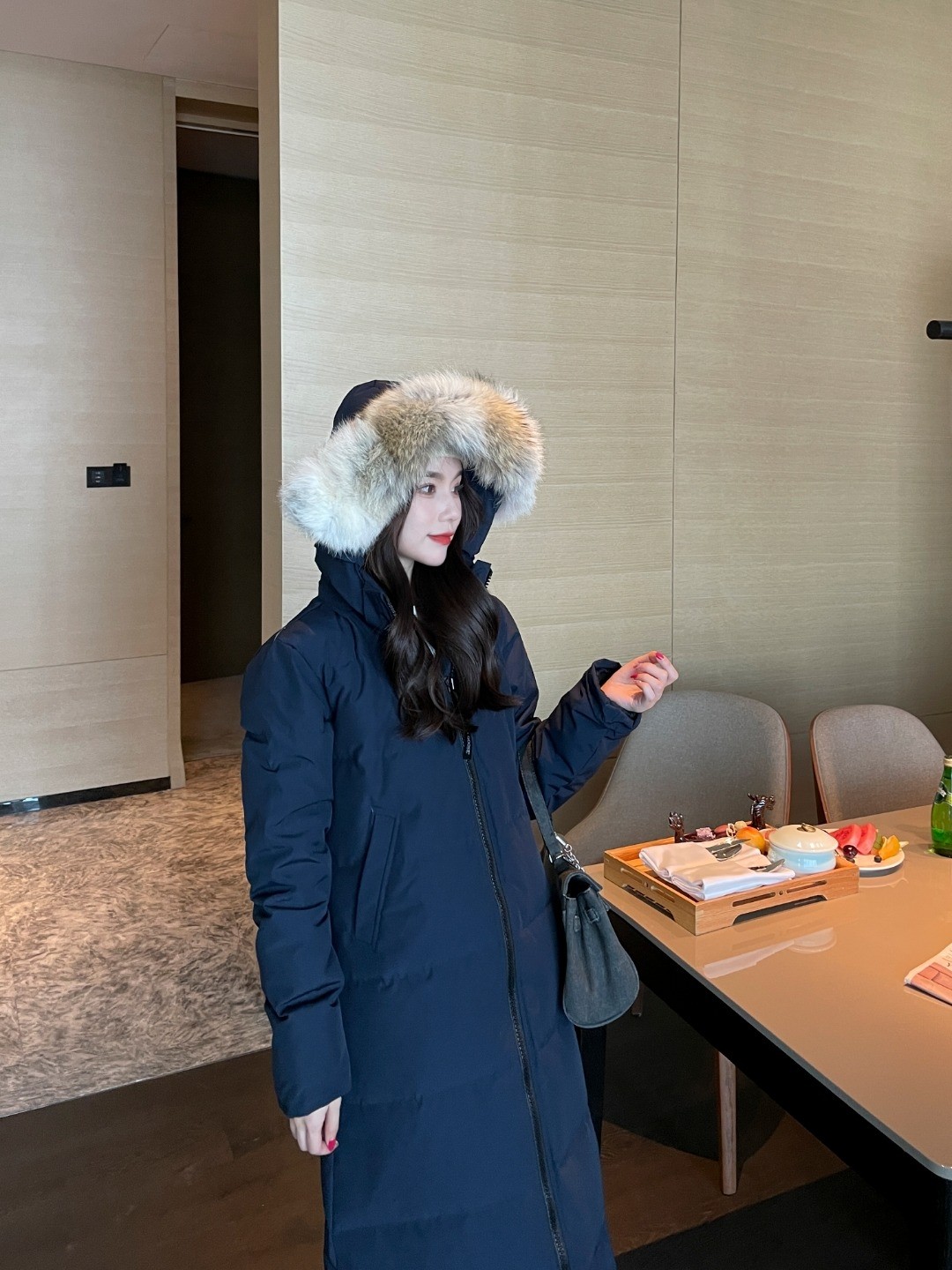 Mystique Parka Performance Satin Navy