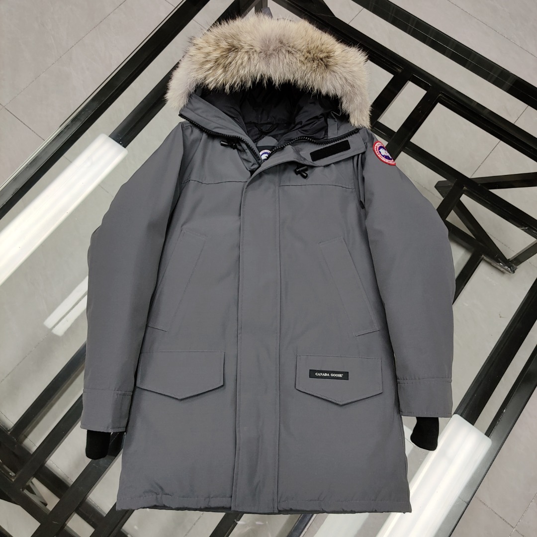 Langford Hooded Parka Dark Gray