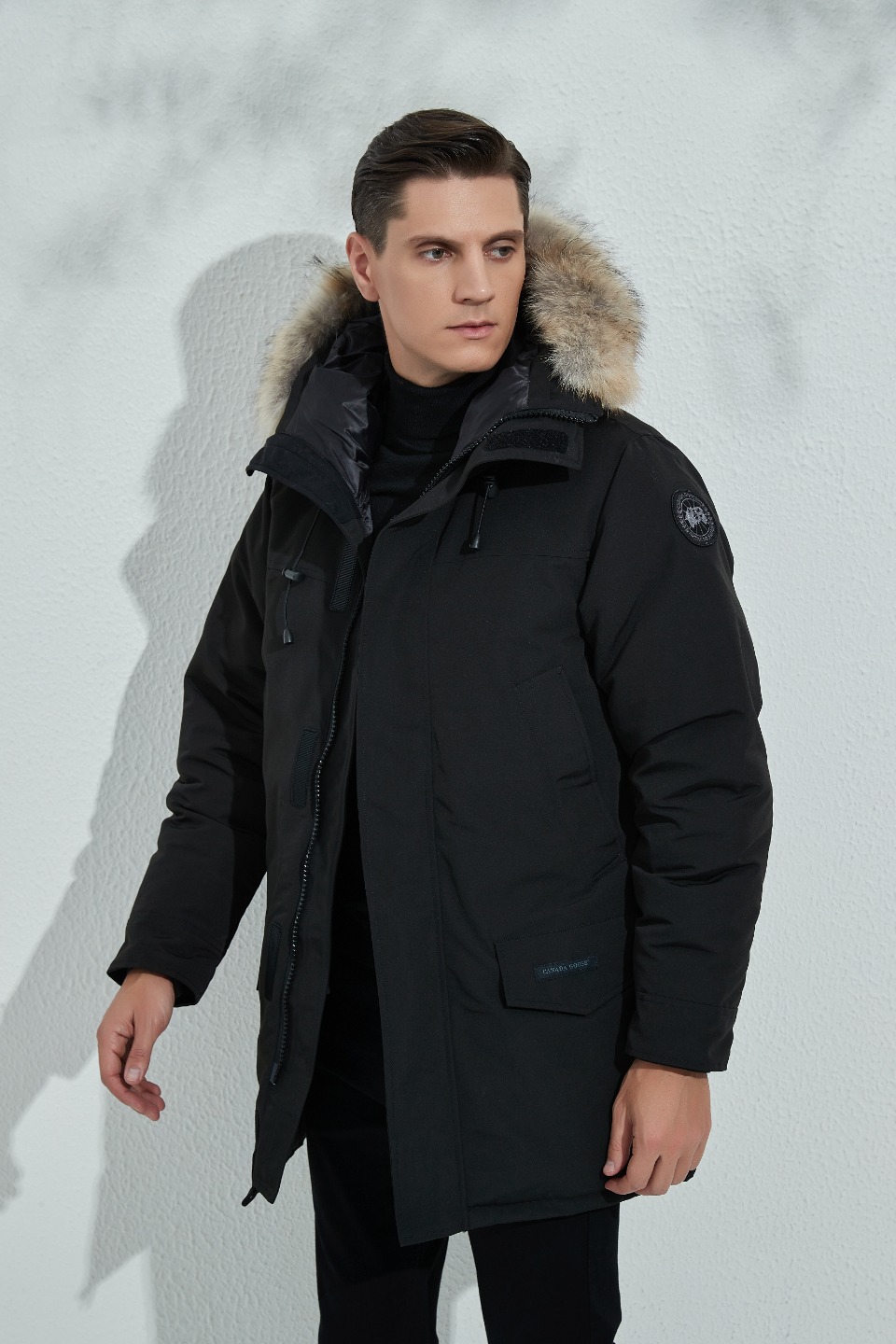 Langford Black Label Hooded Parka Black