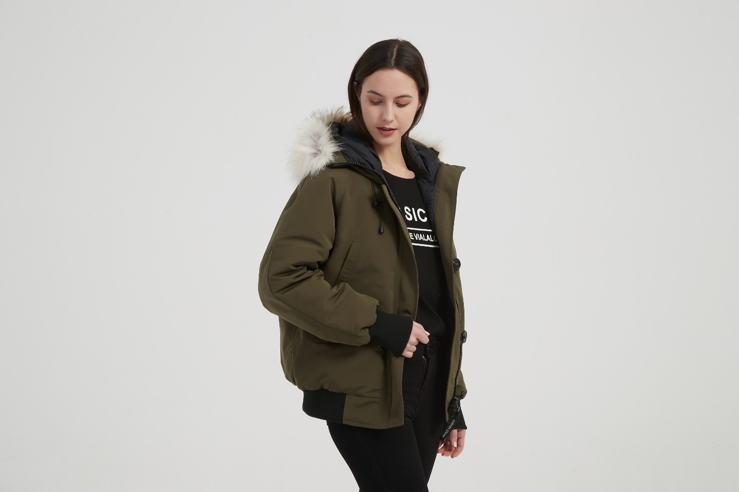 Womens Chilliwack Bomber Army Green