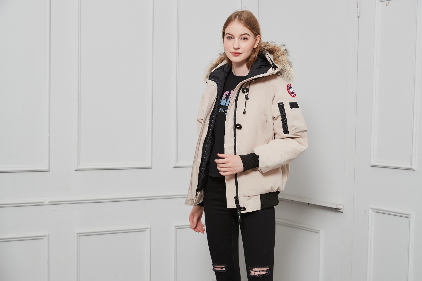 Womens Chilliwack Bomber Beige