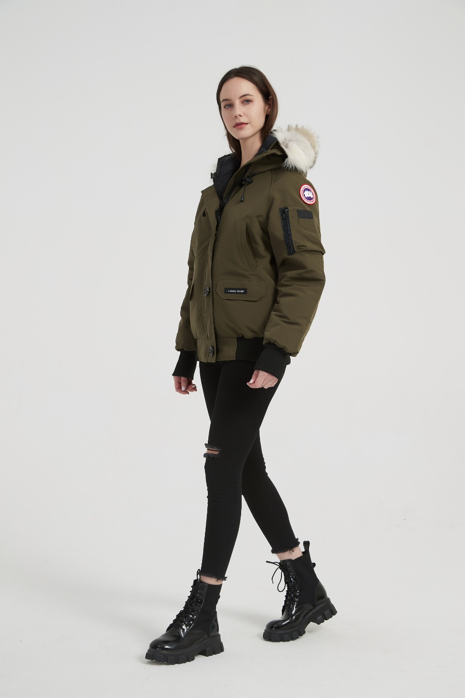 Womens Chilliwack Bomber Army Green