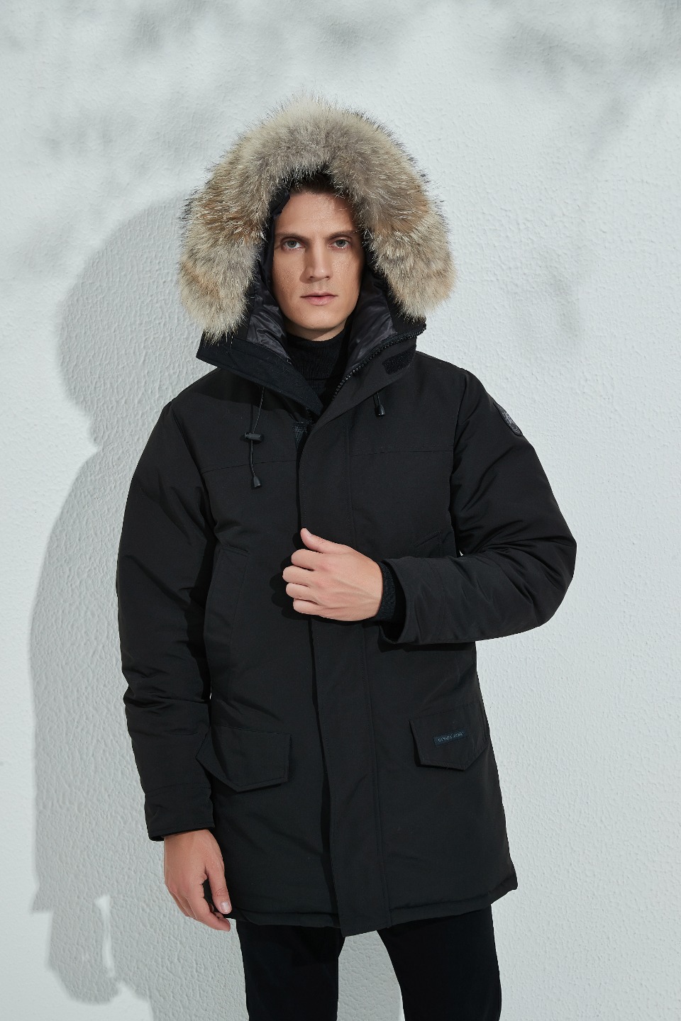 Langford Black Label Hooded Parka Black