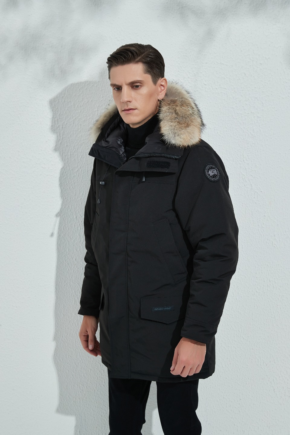 Langford Black Label Hooded Parka Black