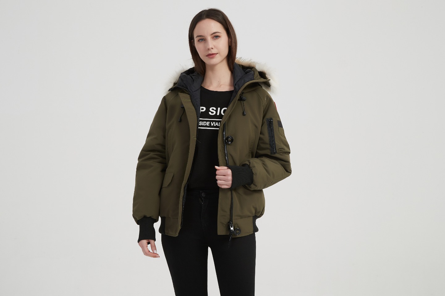 Womens Chilliwack Bomber Army Green
