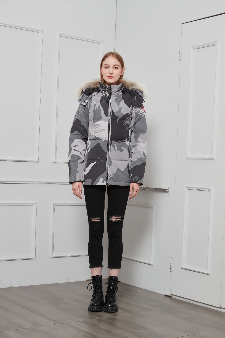 Chelsea Parka Heritage Gray Camouflage