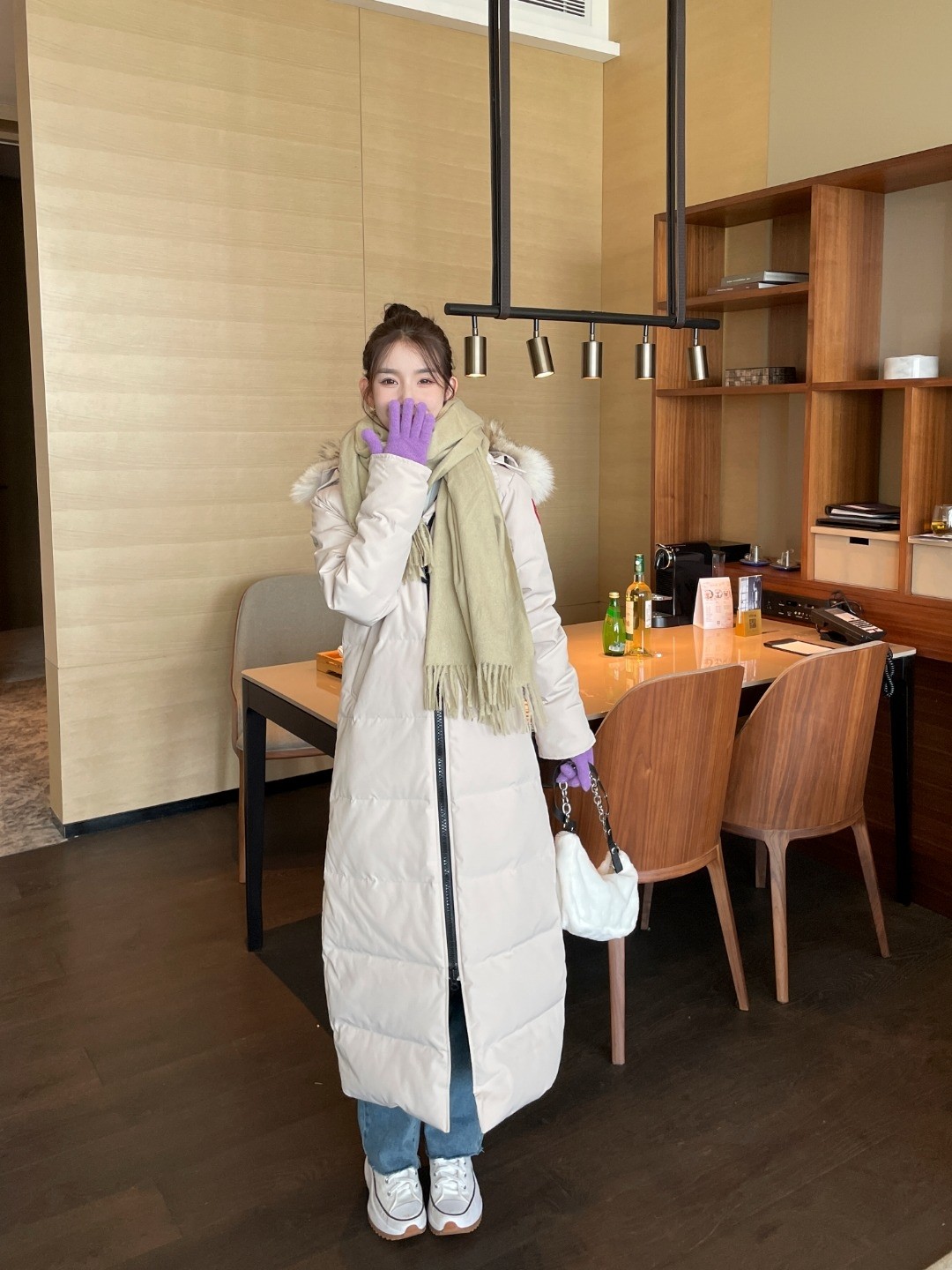 Mystique Parka Performance Satin Beige