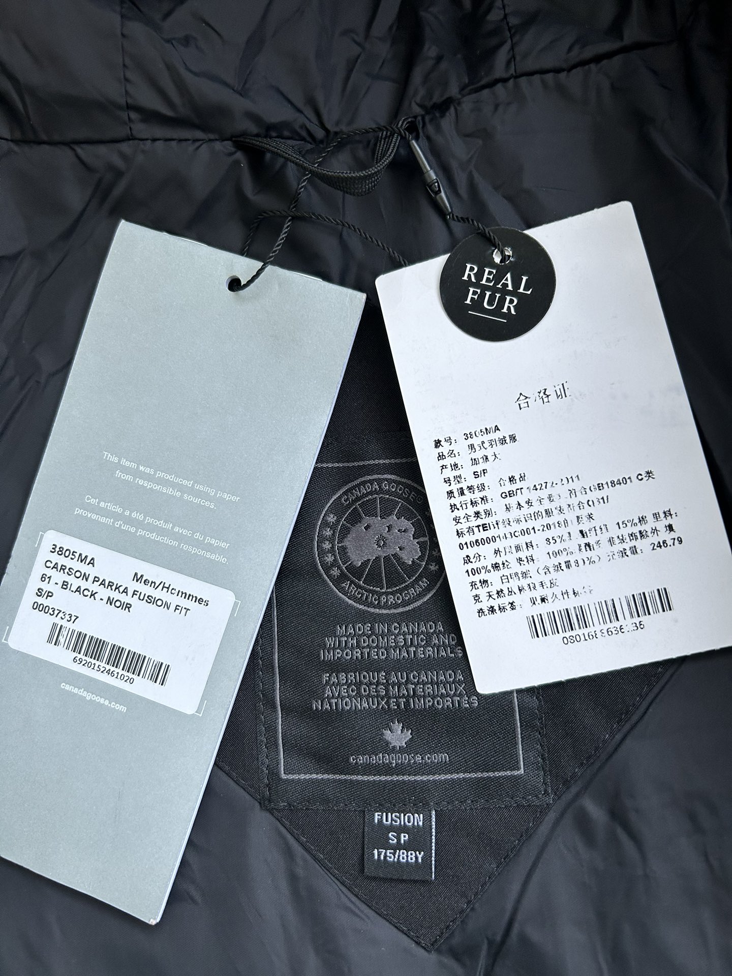 Carson Parka Black Label Black