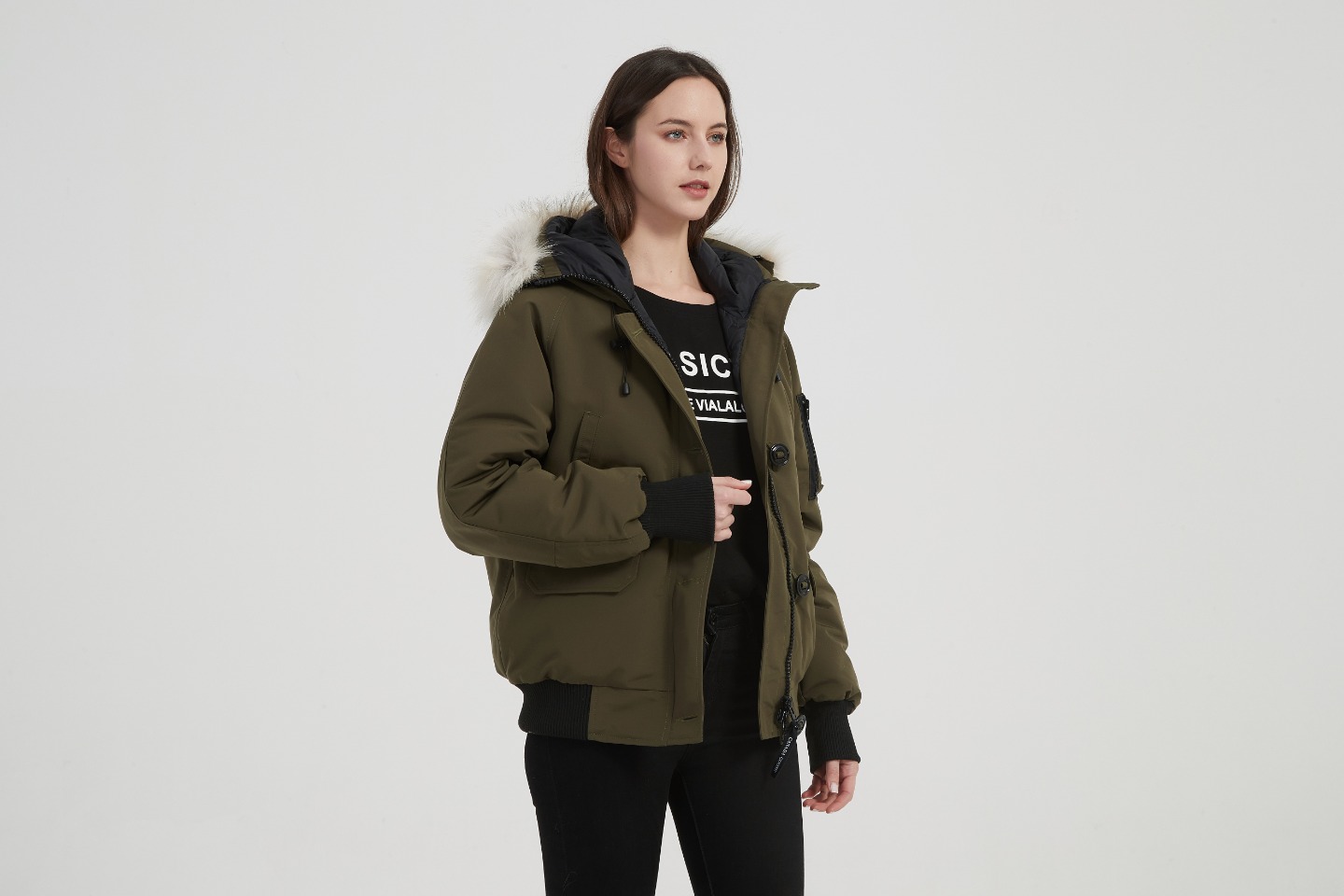 Womens Chilliwack Bomber Army Green