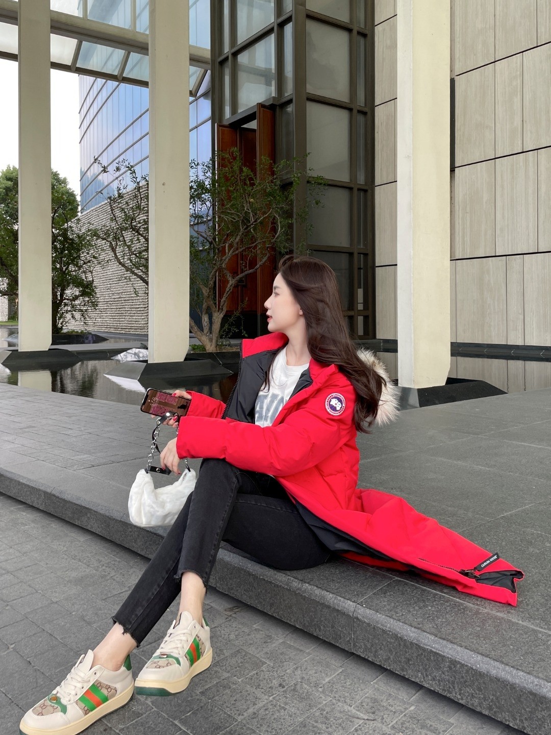 Mystique Parka Performance Satin Red