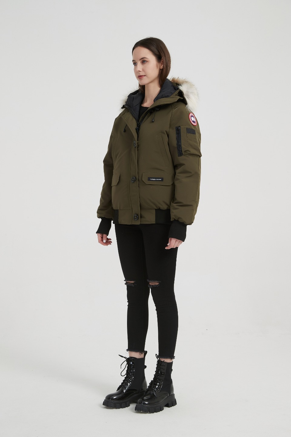 Womens Chilliwack Bomber Army Green