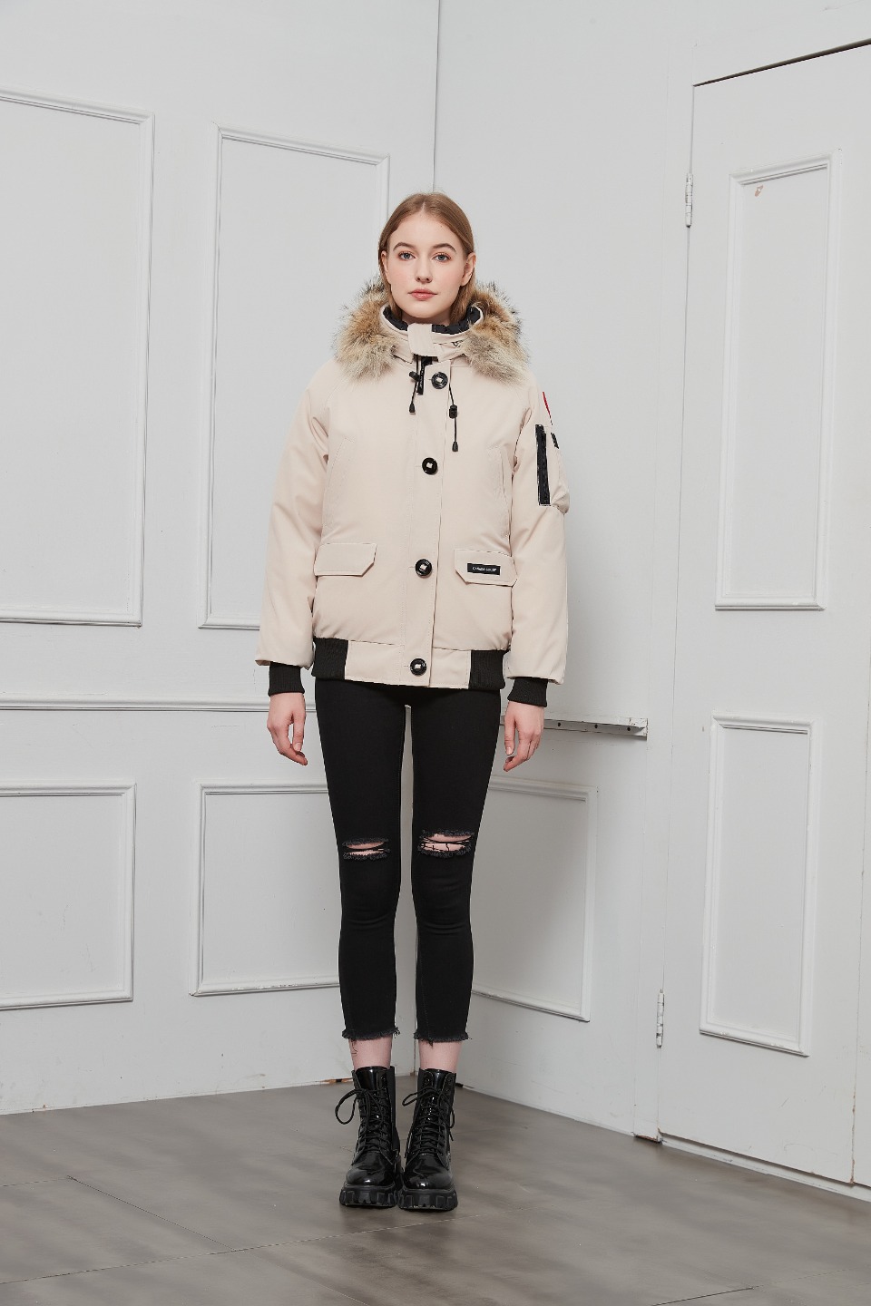 Womens Chilliwack Bomber Beige