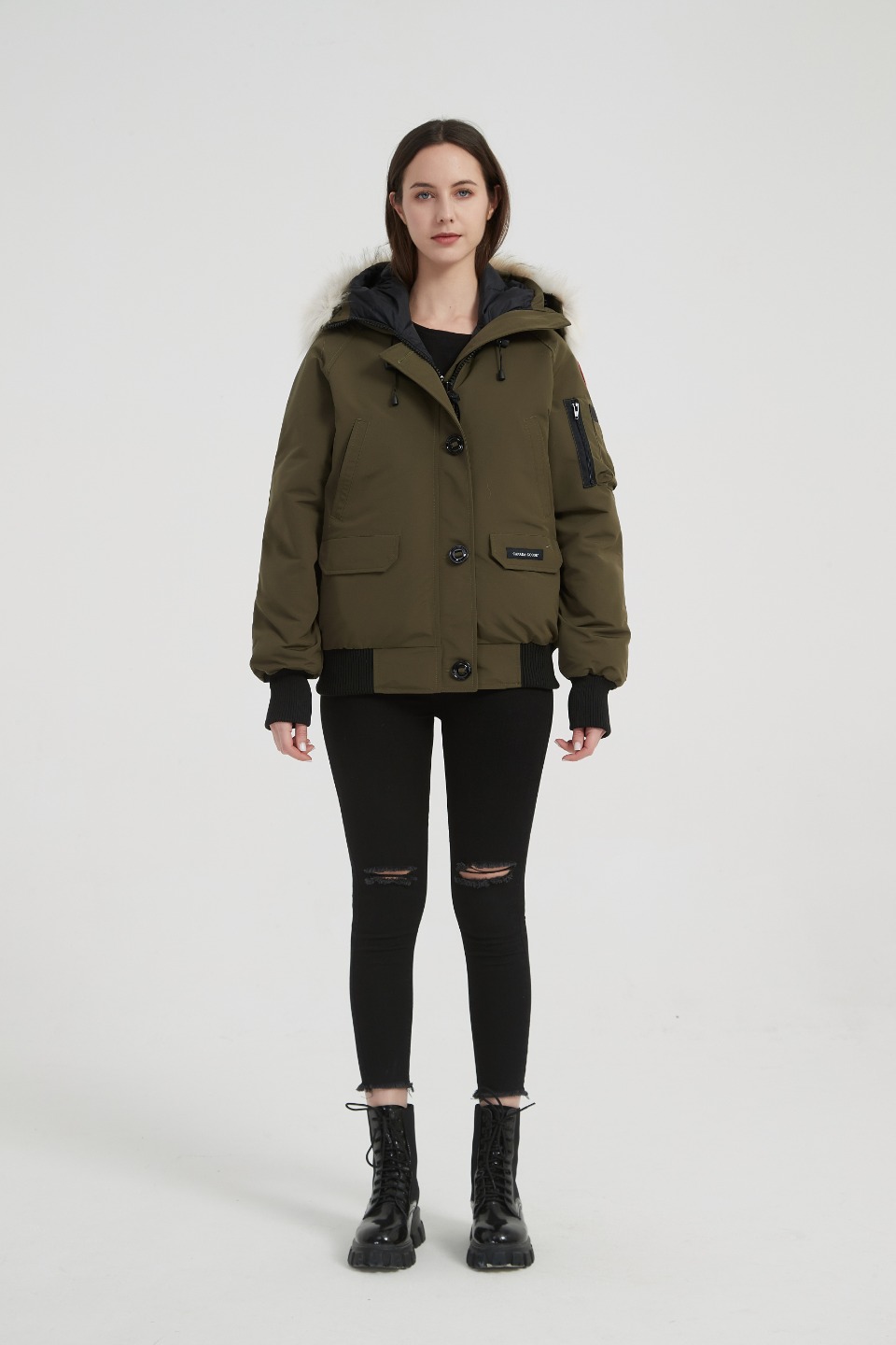 Womens Chilliwack Bomber Army Green