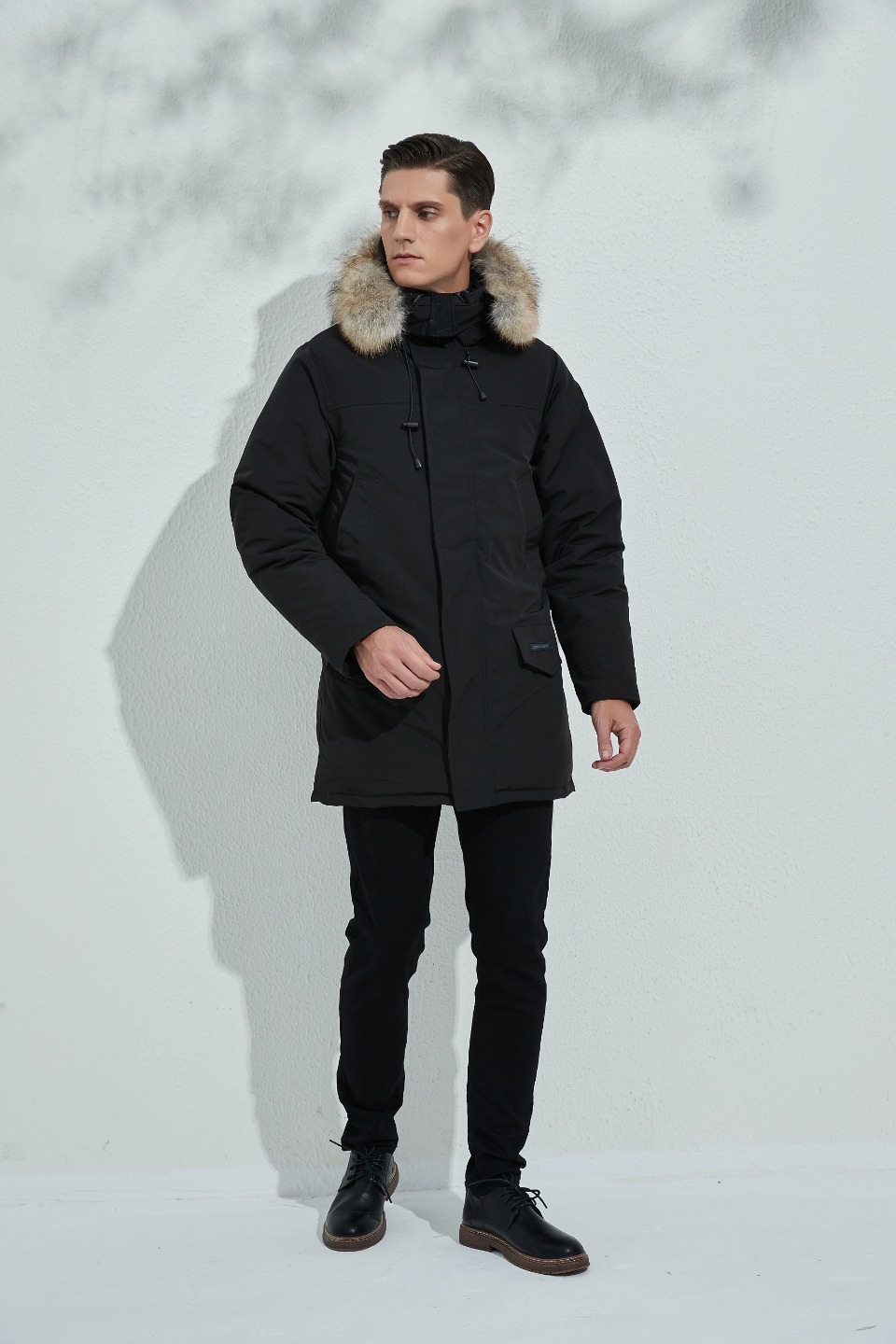 Langford Black Label Hooded Parka Black