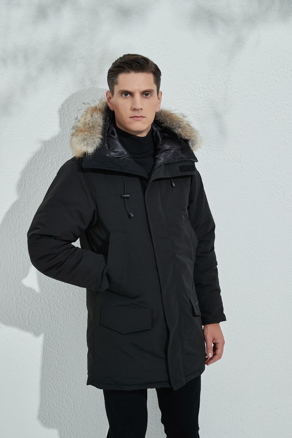 Langford Black Label Hooded Parka Black