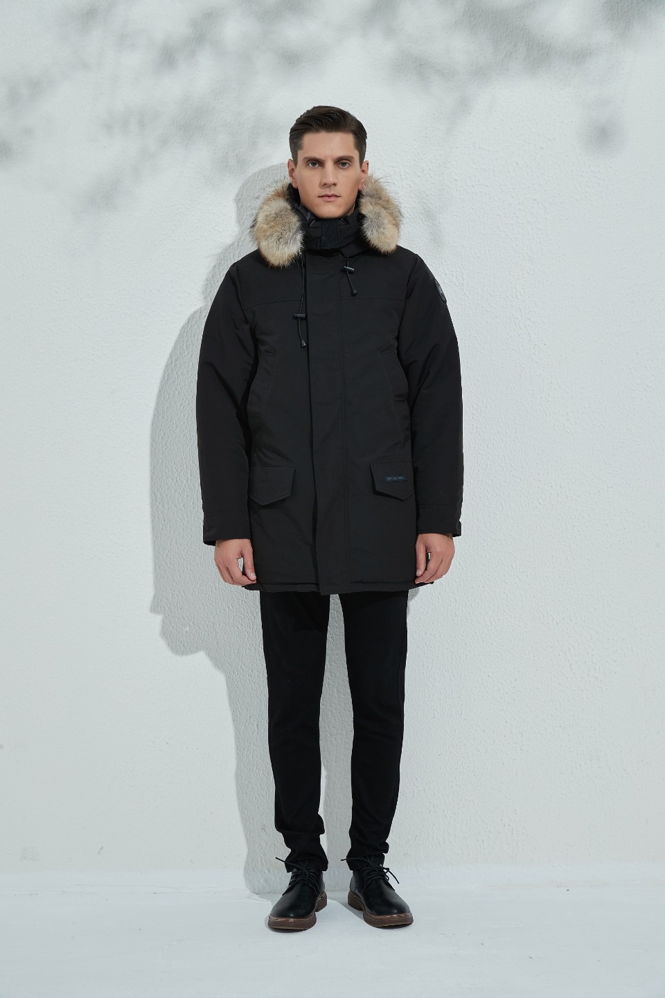 Langford Black Label Hooded Parka Black