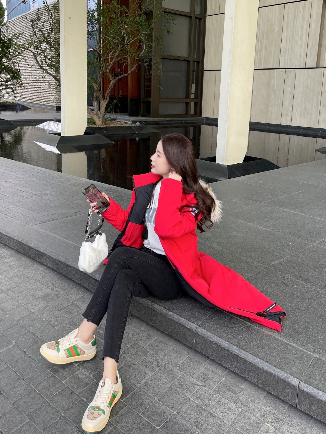 Mystique Parka Performance Satin Red