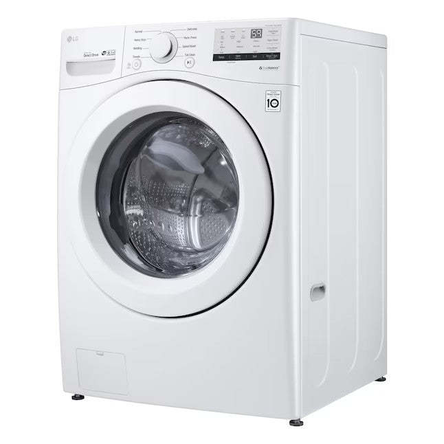 LG 4.5-cu ft High Efficiency Stackable Front-Load Washer (White) ENERGY STAR