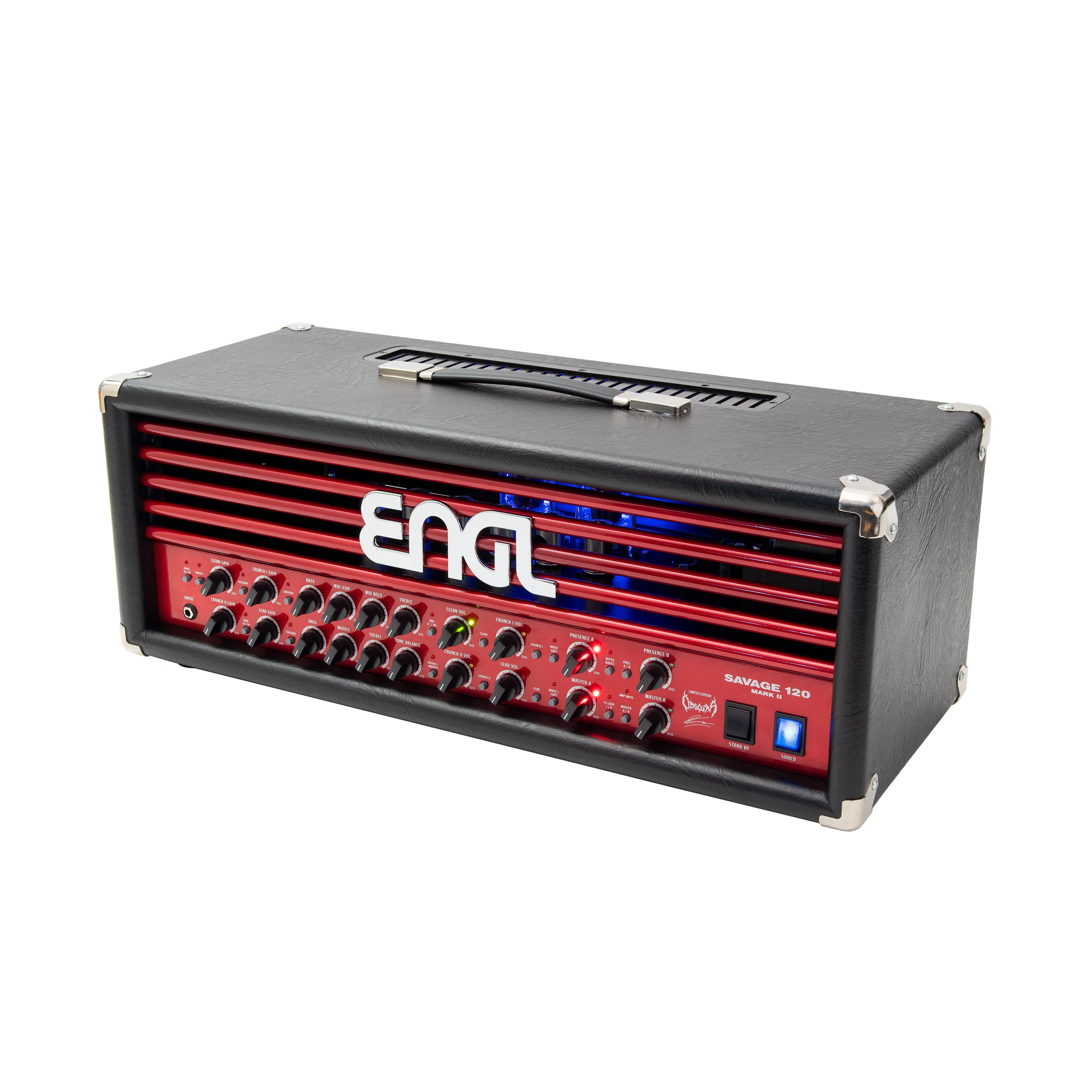 Engl Limited Edition Obscura E-610II-OS Savage 120 MKII  Black Tolex with Red Face Plate and Blue Illumination