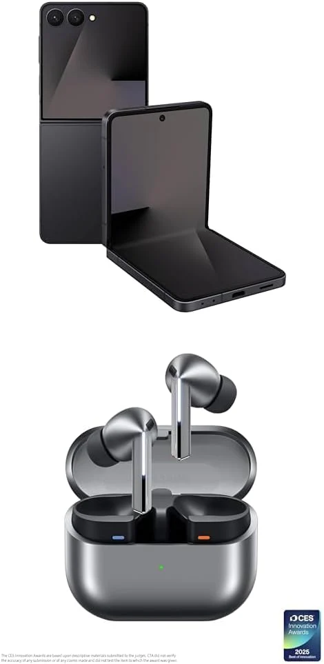 Samsung Galaxy Z Flip7 Cell Phone, 512GB AI Smartphone, Unlocked Android, Long Battery Life, 2025, US 1 Yr Manufacturer Warranty, Blue Shadow