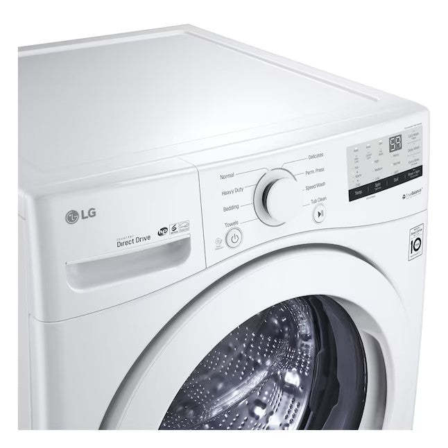 LG 4.5-cu ft High Efficiency Stackable Front-Load Washer (White) ENERGY STAR