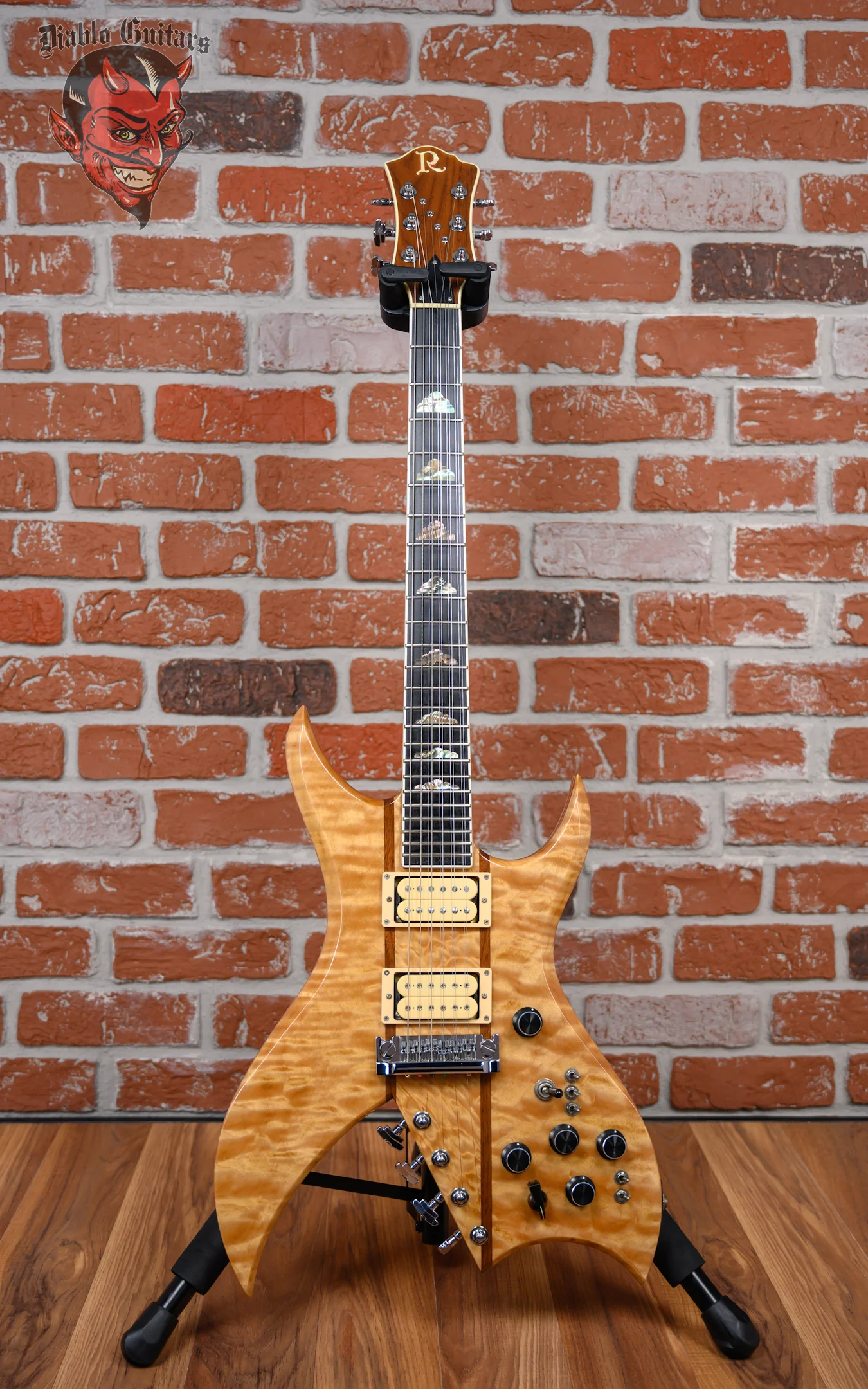 B.C. Rich Bich 10 Supreme Quilted Maple Top Natural 2004 w/OHSC