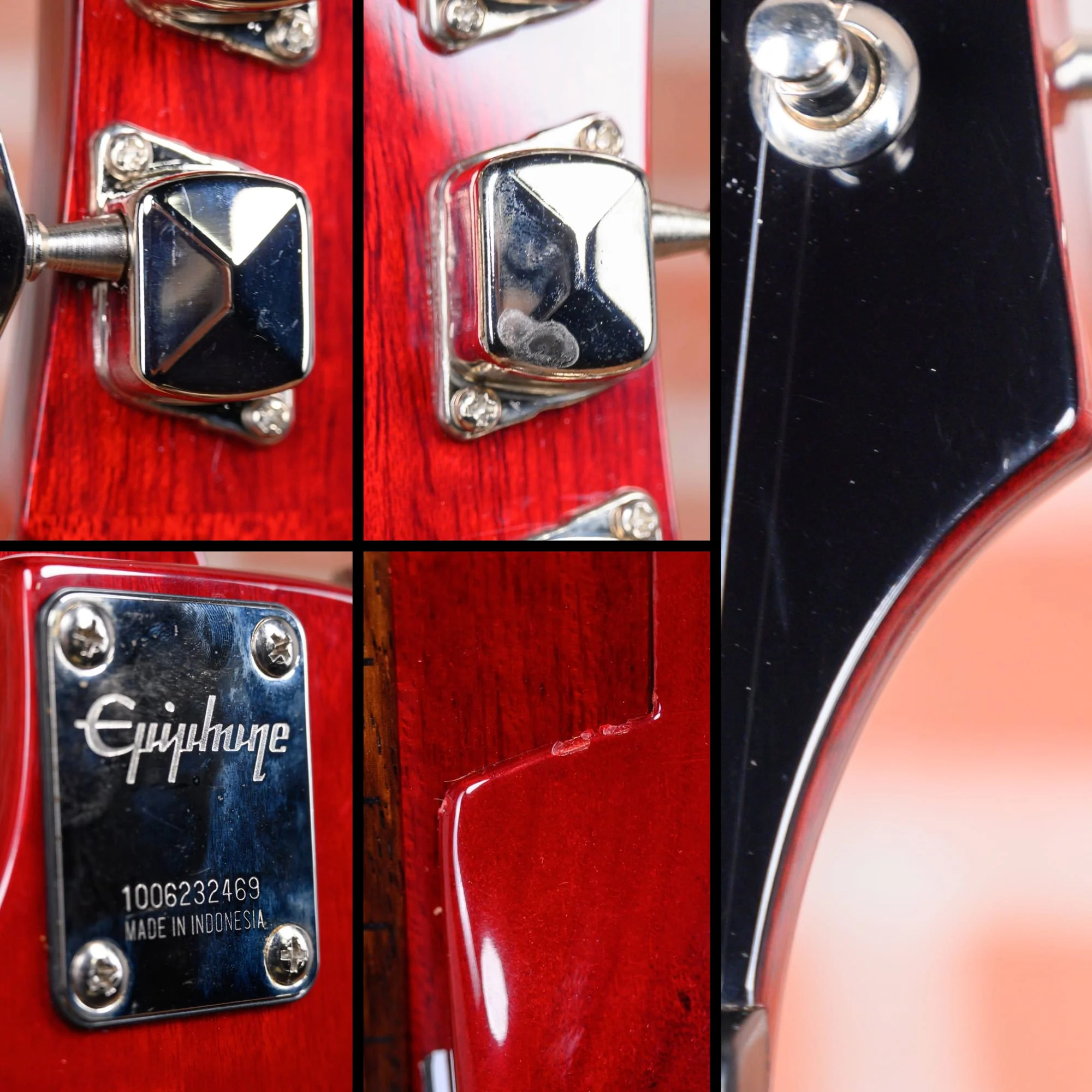 Epiphone Les Paul Jr. Cherry 2010 w/Hard Shell Case