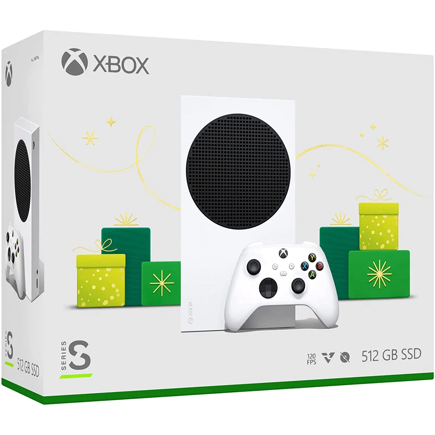Xbox Series S 512 GB All-Digital (Holiday 2022) + Extra Wireless Controller (Carbon Black) Bundle (Renewed)