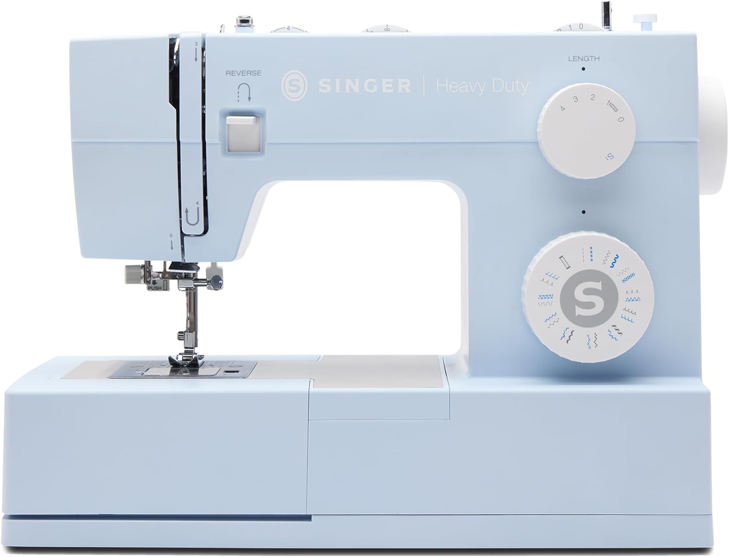 SINGER Heavy Duty 4423 High Speed Sewing Machine with Accessory Kit | Strong Motor With Enhanced Piercing Power, 97 Stitch Applications, Full Metal frame, 1-step Buttonhole & LED Light
