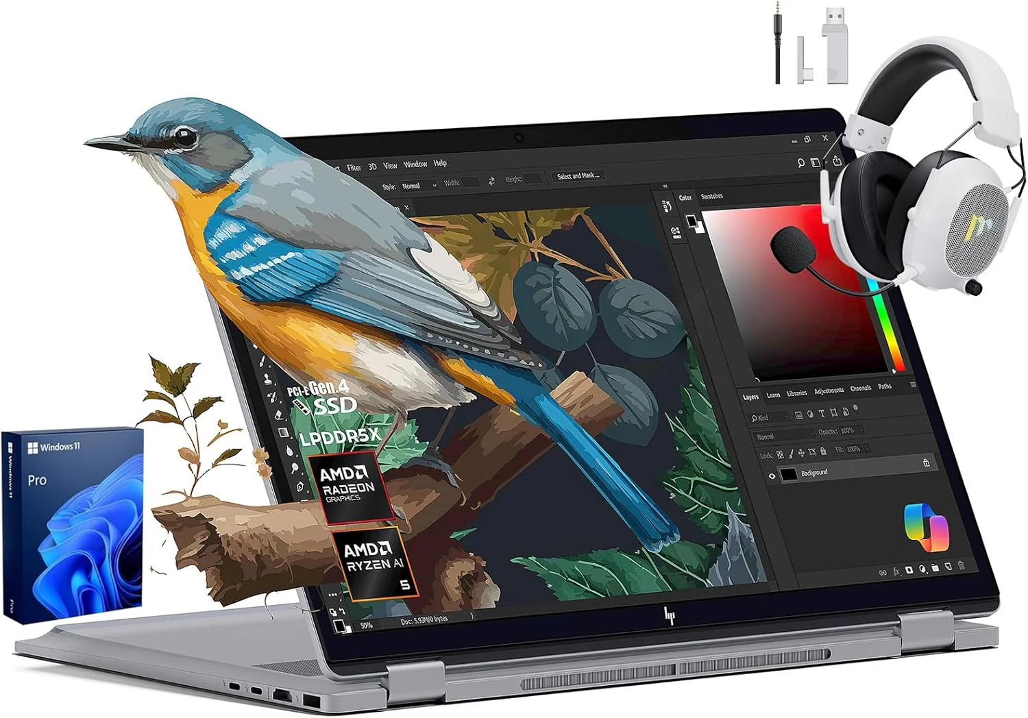 HP 2025 New Envy x360 2-in-1 Laptop, OmniBook X Flip 16