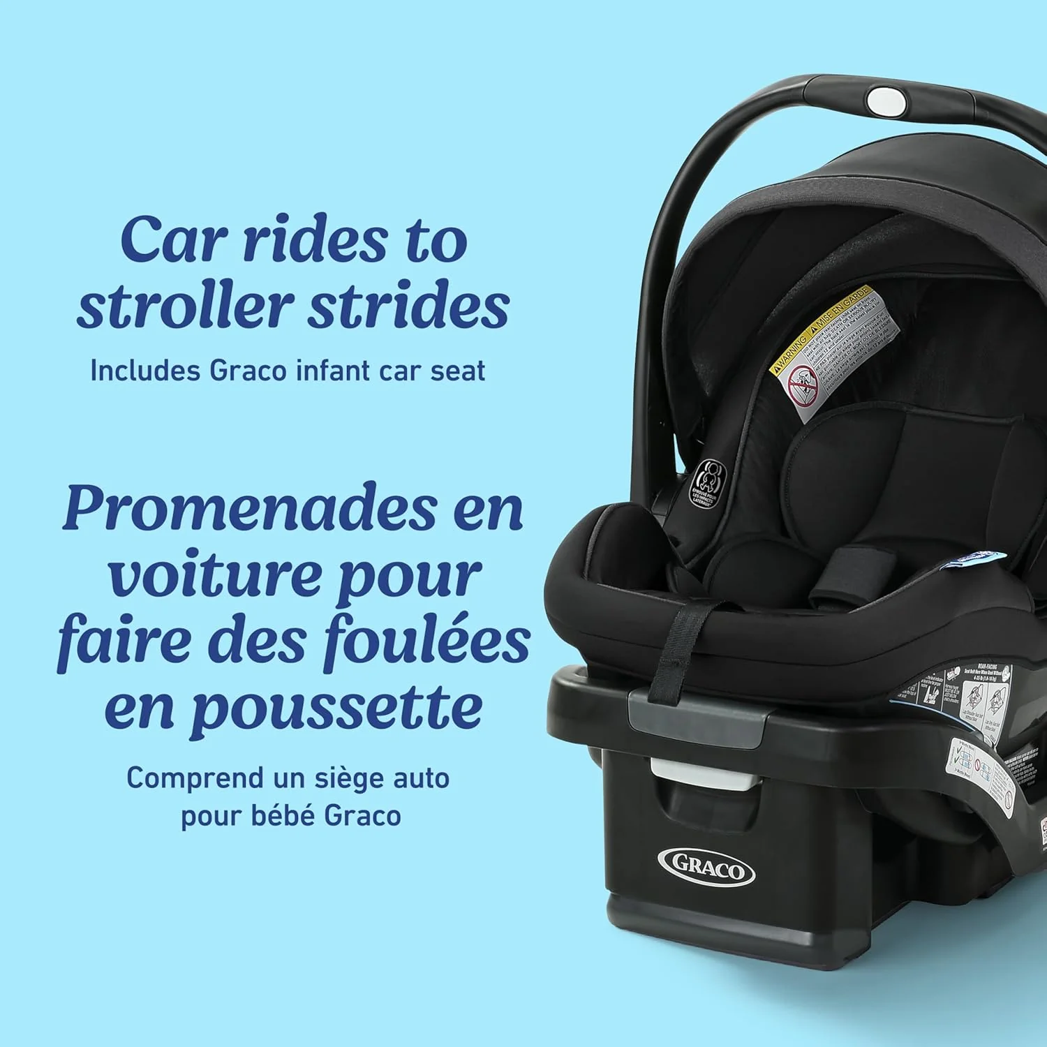 Graco Modes Nest2Grow Travel System, Baby Stroller and Car Seat Combo with SnugRide 35 Lite Elite Infant Car Seat, Rear-Facing from 1.8-16 kg (4-35 lb), Riordan