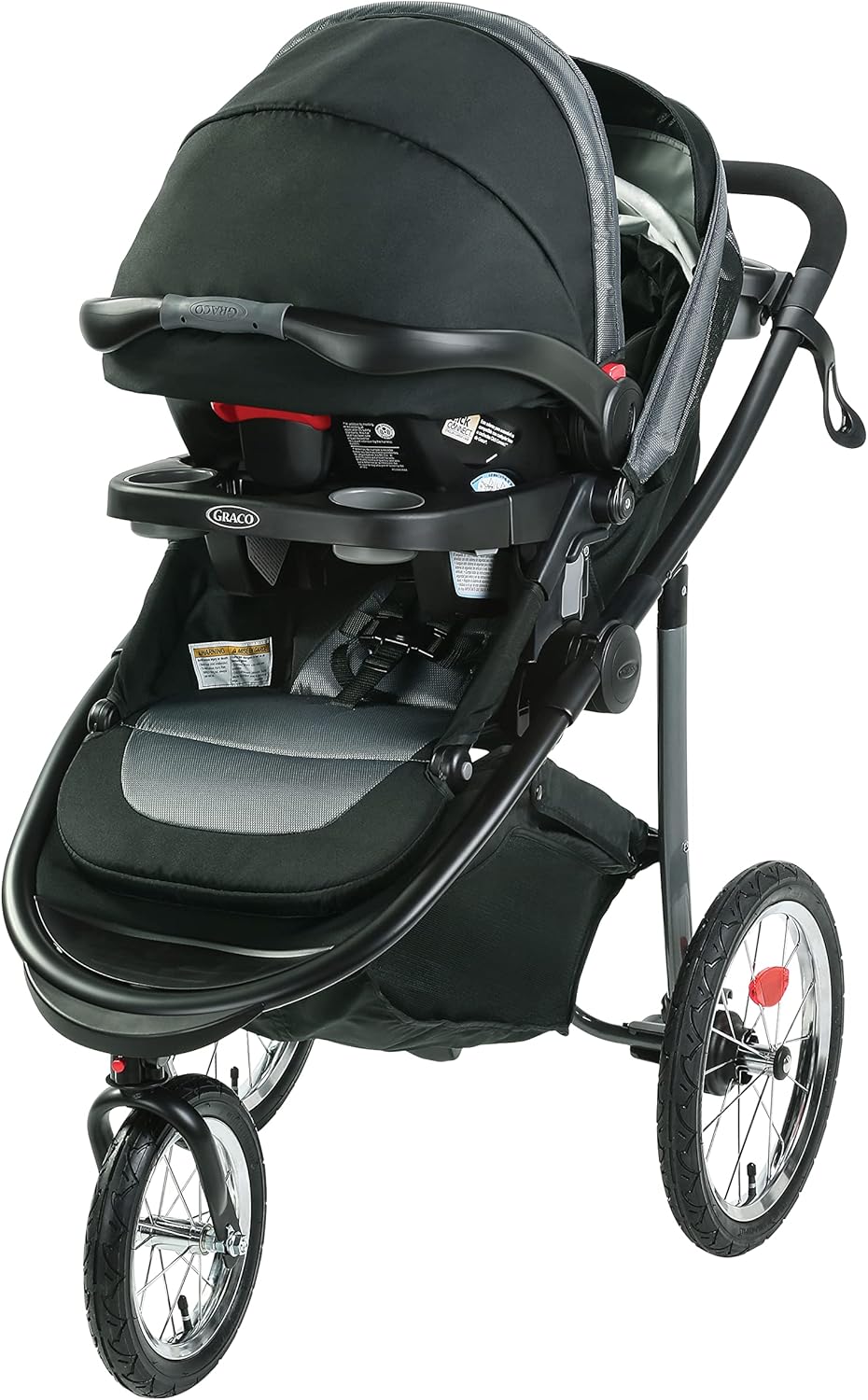 Graco Modes Jogger 2.0 Travel System, Jogging Baby Stroller and Car Seat Combo with SnugRide SnugLock 35 LX Infant Car Seat, Rear-Facing from 1.8-16 kg (4-35 lb), Felix