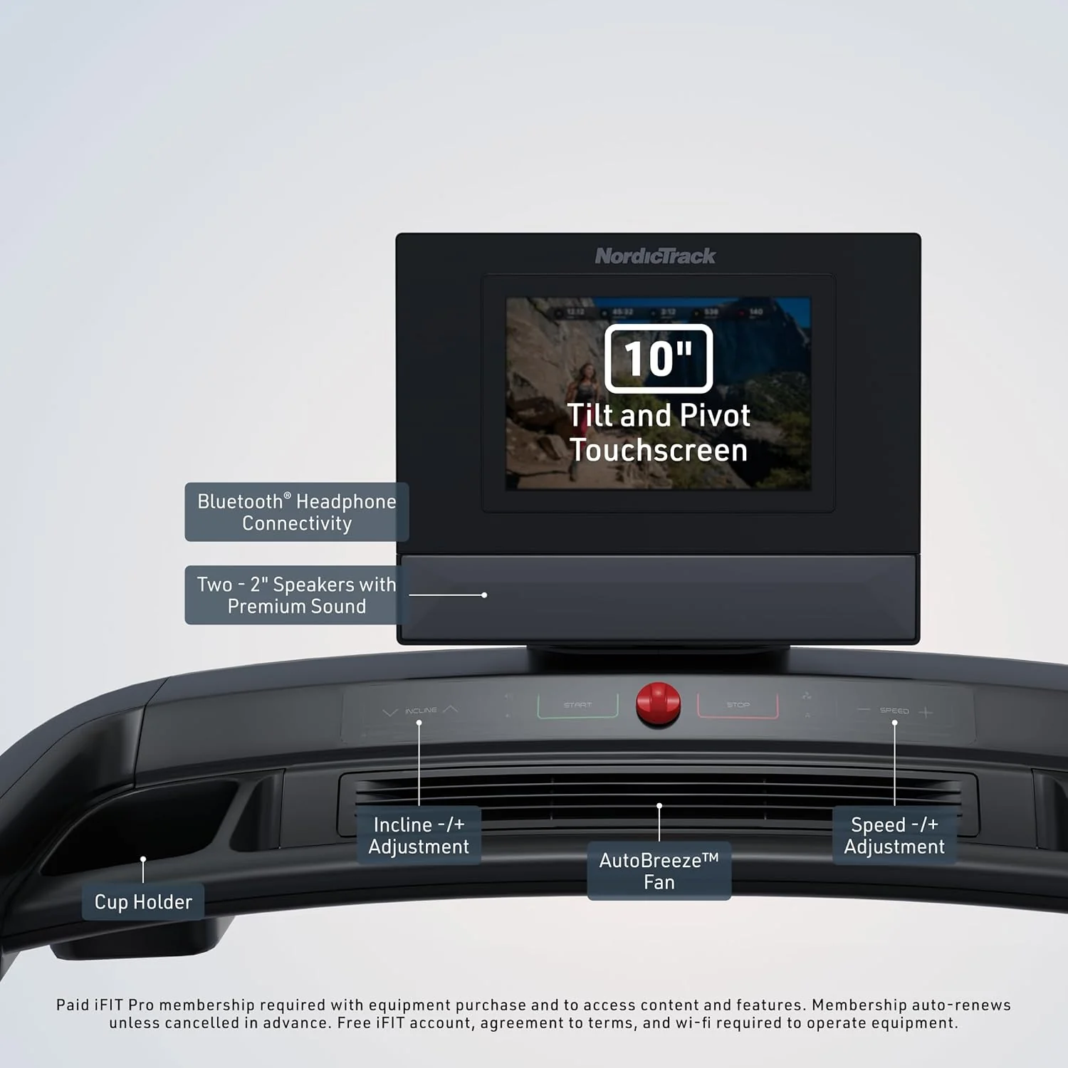 NordicTrack Commercial Series: Premium Foldable Treadmills, Incline & Decline, iFIT Membership Required to Access iFIT Content & Features