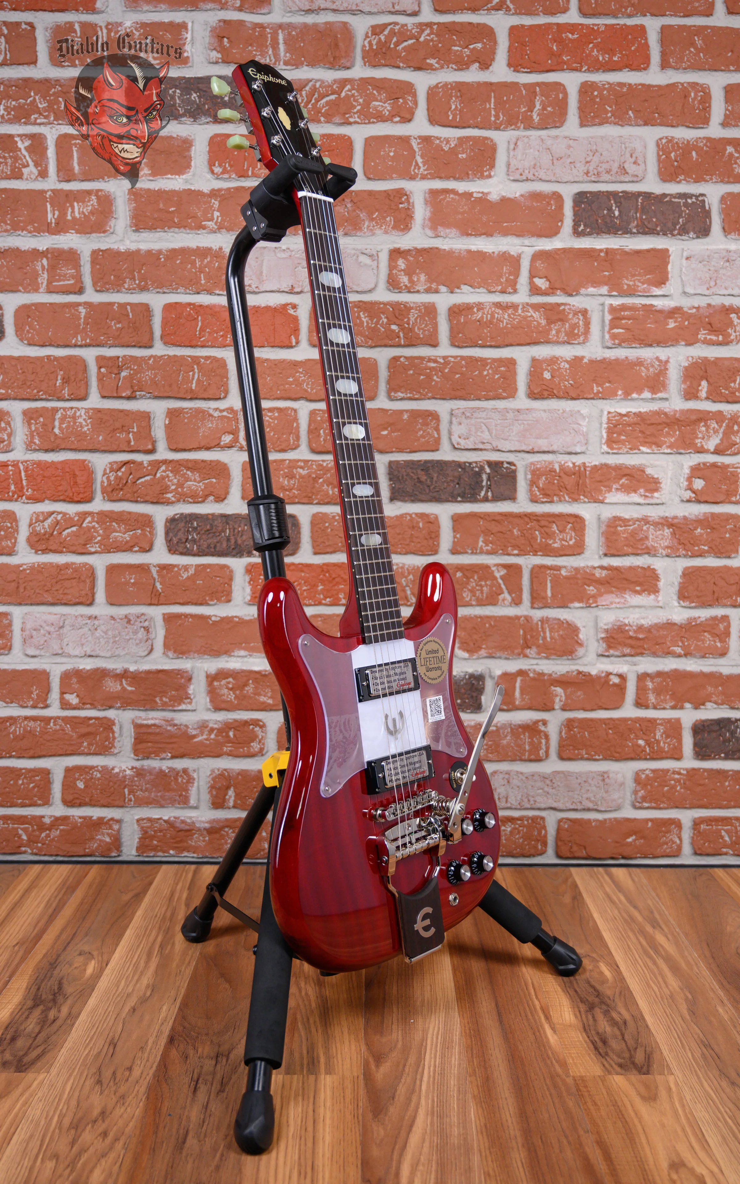 Epiphone 50th Anniversary 1962 Crestwood Custom Reissue Cherry 2014 w/OHSC