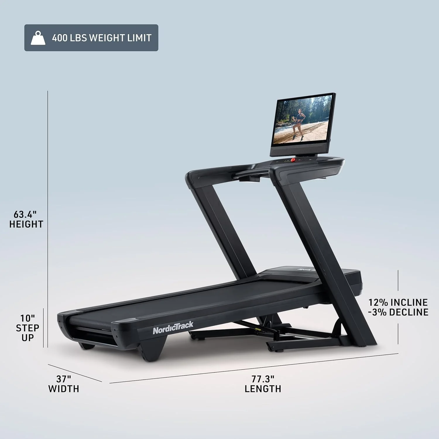 NordicTrack Commercial Series: Premium Foldable Treadmills, Incline & Decline, iFIT Membership Required to Access iFIT Content & Features