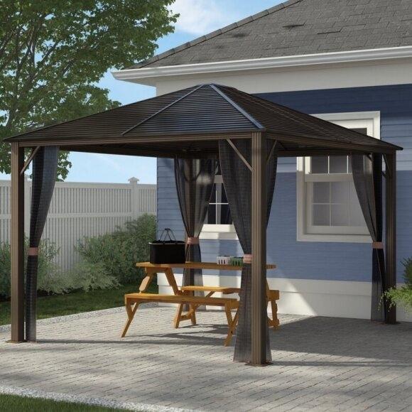 Windermere 12 Ft. W X 10 Ft. D Aluminum Patio Gazebo