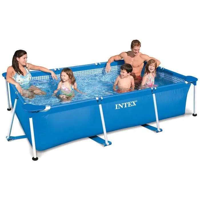 INTEX Piscine rectangle tubulaire en m&eacute;tal Frame Junior - 3 x 2 x 0.75 m
