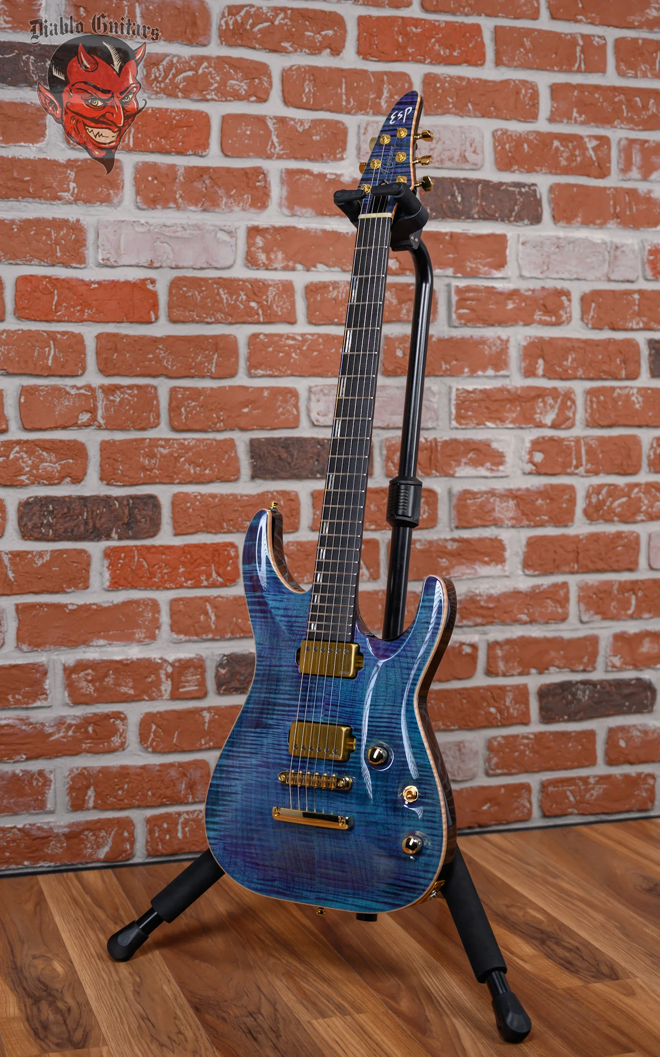 ESP Custom Shop CTM NT FM Horizon Flame Maple Top Indigo Purple 2024 w/OHSC