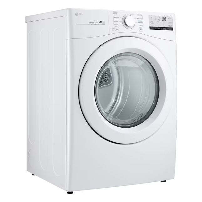 LG 7.4-cu ft Stackable Electric Dryer (White) ENERGY STAR