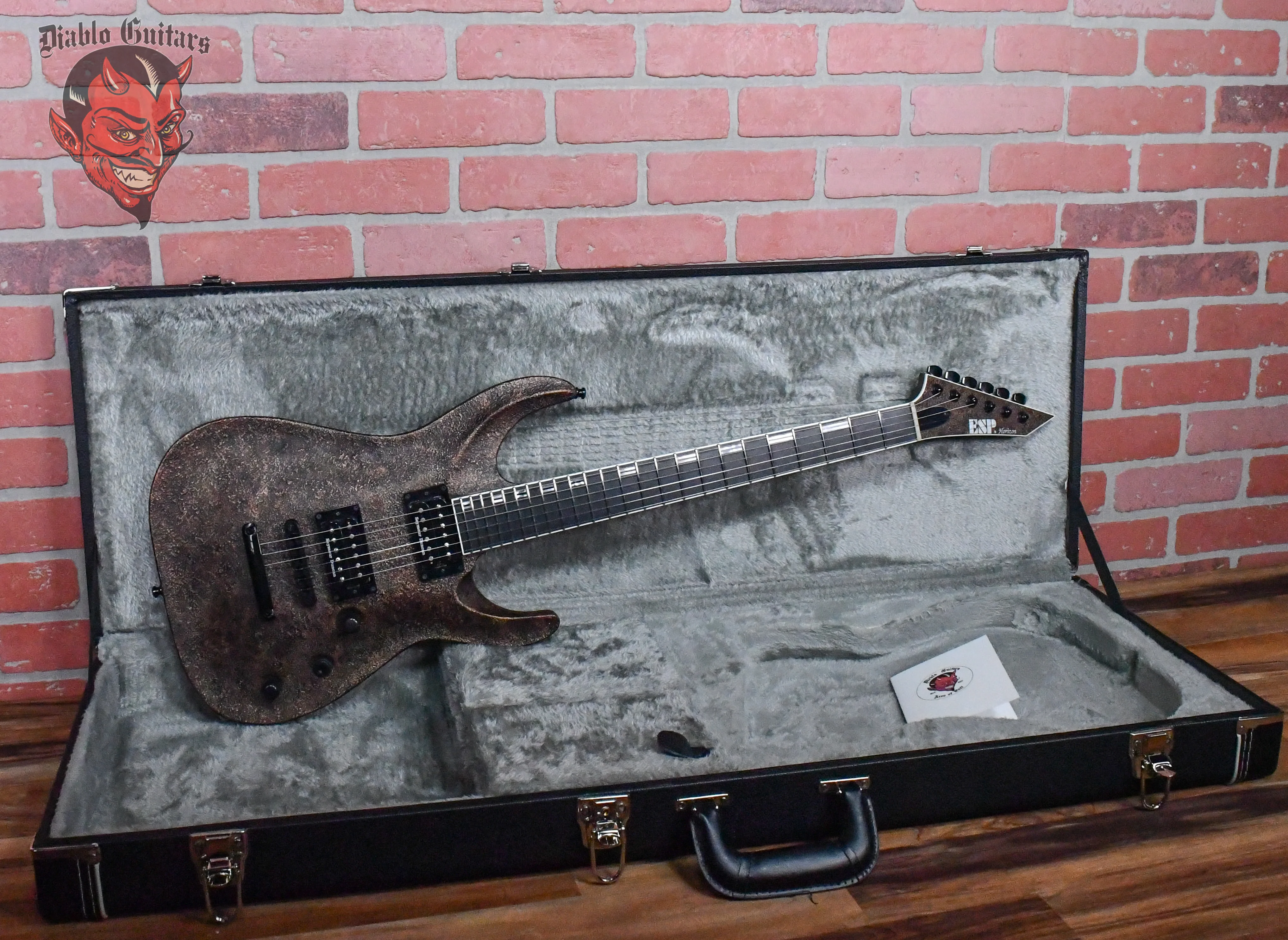 ESP Original Series Horizon II Custom Cast Metal Rusty Iron 2018 w/OHSC